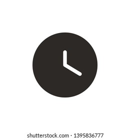 Clock icon - Vector. Simple element illustration from UI concept. Clock icon - Vector. Infographic concept vector illustration. on white background