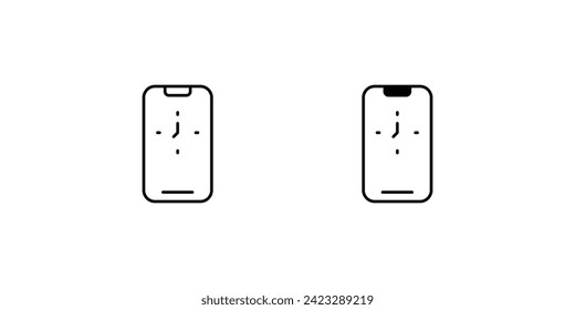 clock icon vector stock illustration 