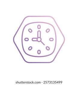 Clock icon vector stock illustration