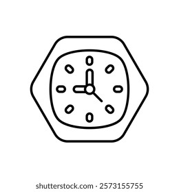 Clock icon vector stock illustration