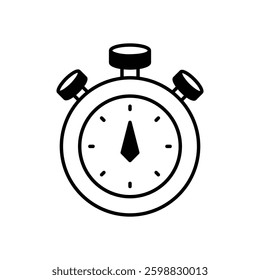 Clock icon vector stock illustration