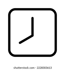 Clock Icon Vector Symbol Design Illustration