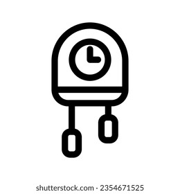 Clock Icon Vector Symbol Design Illustration