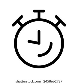 Clock Icon Vector Symbol Design Illustration