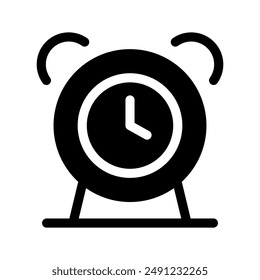 Clock Icon Vector Symbol Design Illustration