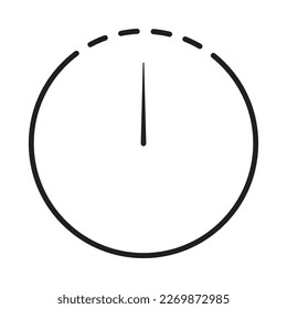clock icon vector, table clock icons with black and white