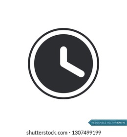 clock icon vector template