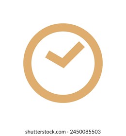 Clock Icon Vector Template Flat Design Illustration Design
