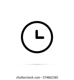 Clock icon vector. Time icon vector