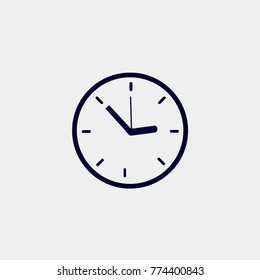 clock icon vector, time icon