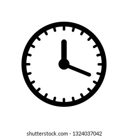 Clock icon vector. time illustration sign. Watch symbol. Timer logo.
