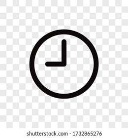 Clock icon vector. Time sign