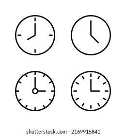 Clock icon vector. Time sign and symbol. watch icon