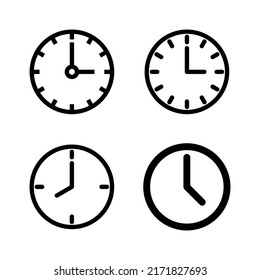 Clock icon vector. Time sign and symbol. watch icon