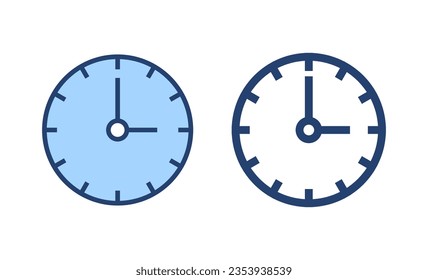Clock icon vector. Time sign and symbol. watch icon
