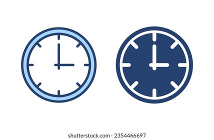 Clock icon vector. Time sign and symbol. watch icon