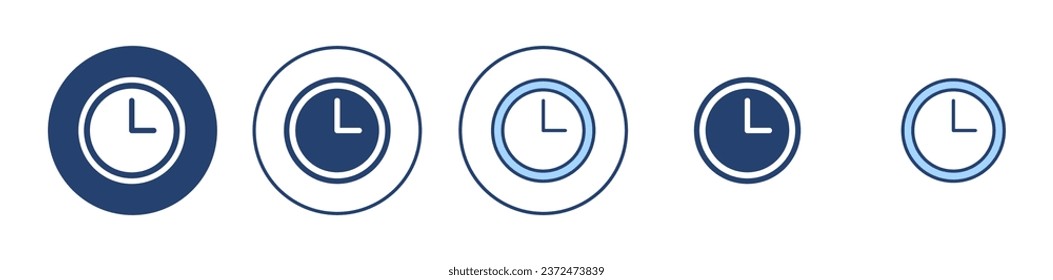 Clock icon vector. Time sign and symbol. watch icon