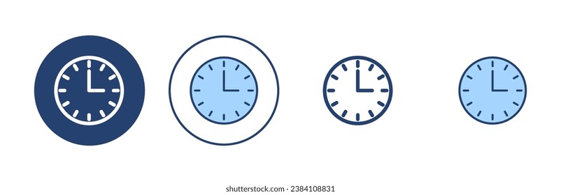 Clock icon vector. Time sign and symbol. watch icon