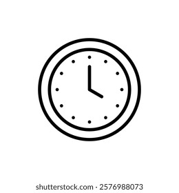 Clock icon vector. Time sign and symbol. watch icon