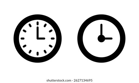 Clock icon vector. Time sign and symbol. watch icon