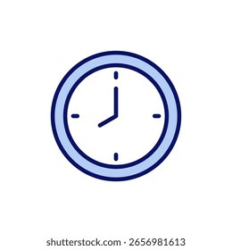 Vetor do ícone de relógio. Símbolo e sinal de tempo. ícone de relógio
