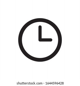 Clock Icon vector. Time icon symbol isolated