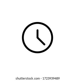 Clock icon vector. Time icon symbol illustration