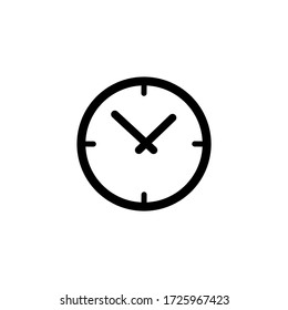 Clock icon vector. Time icon symbol illustration