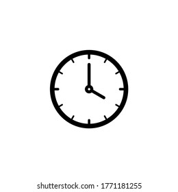 Clock Icon Vector Time Icon Symbol Stock Vector (Royalty Free ...