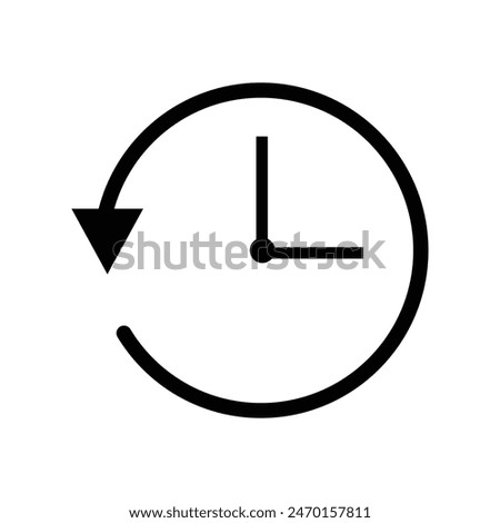 Clock icon vector. Time icon symbol illustration, watch time zone clock vector