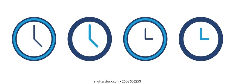Clock icon vector. Time icon vector. watch icon symbol