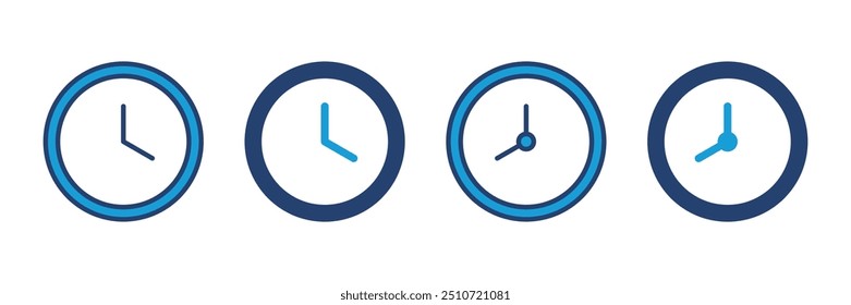 Clock icon vector. Time icon vector. watch icon symbol