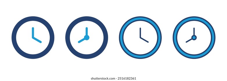 Clock icon vector. Time icon vector. watch icon symbol