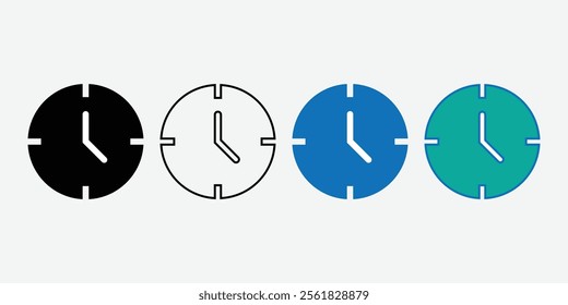 Clock Icon Vector. Time icon vector. watch icon symbol. Digital Clock. Stopwatch Sign.