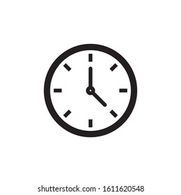 Clock icon vector. Timer icon symbol illustration