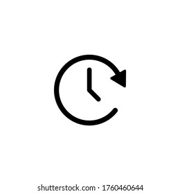 Clock icon vector. Timer icon symbol illustration