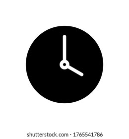 Vector de icono de reloj, icono de tiempos de reloj, diseño plano