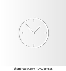 Clock icon vector in trendy style. Simple modern design illustration.