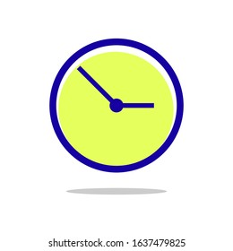 Clock icon vector in trendy style template