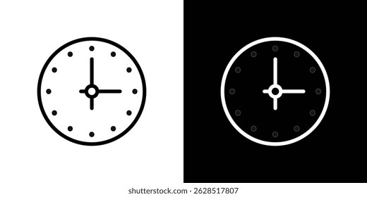 Clock icon vector for web, computer and mobile apps
