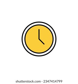 Clock icon vector for web and mobile app. Time sign and symbol. watch icon