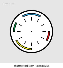 Clock icon / vector icon for web and mobile applications
