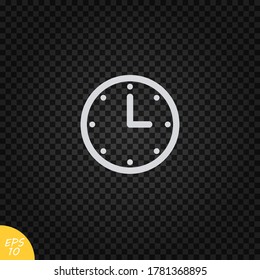 Clock icon vector.Time symbol illustration.Clock and time sign