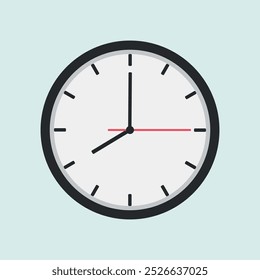 Ícone de relógio. Ativar relógio de ponto. Design de desenho animado relógio temporizador. Observe a ilustração vetorial.