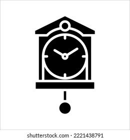 Icono de reloj. señal de reloj de pared para concepto móvil y diseño web. ilustración vectorial
