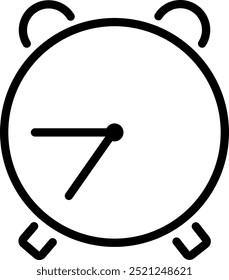 Icono de reloj. Icono de reloj. Ilustración vectorial de signo de reloj casero