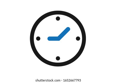 Icono de reloj, ilustración vectorial de icono de reloj