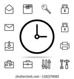 clock icon. web icons universal set for web and mobile on white background