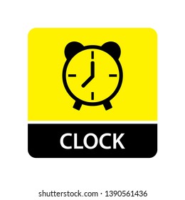 Clock icon for web and mobile