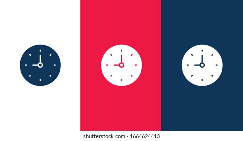 Clock icon for web and mobile